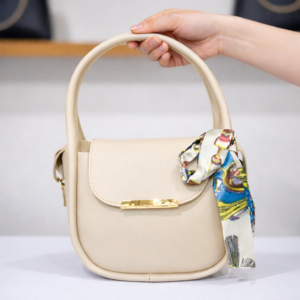 Sky Beige Blossom Handbag