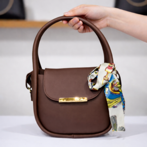 Choco Brown Blossom Handbag